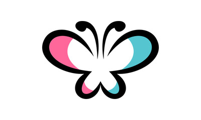 butterfly logo vector