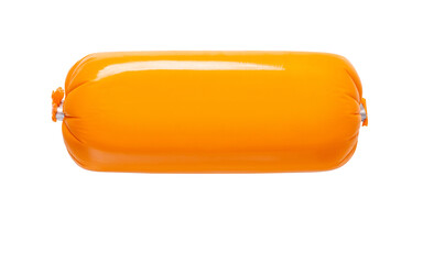Salami or sausage packed isolated