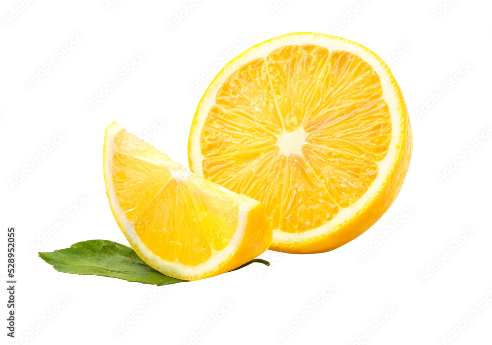 Poster lemon isolated on transparent background,