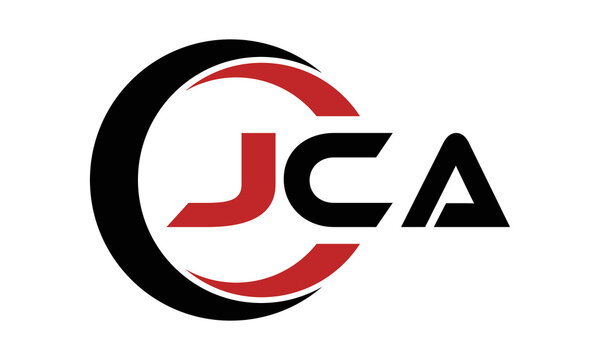 JCA three letter swoosh logo design vector template | monogram logo | abstract logo | wordmark logo | letter mark logo | business logo | brand logo | flat logo | minimalist logo | text | word | symbol