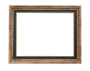 Fotobehang Retro Wooden vintage frame  © AlenKadr