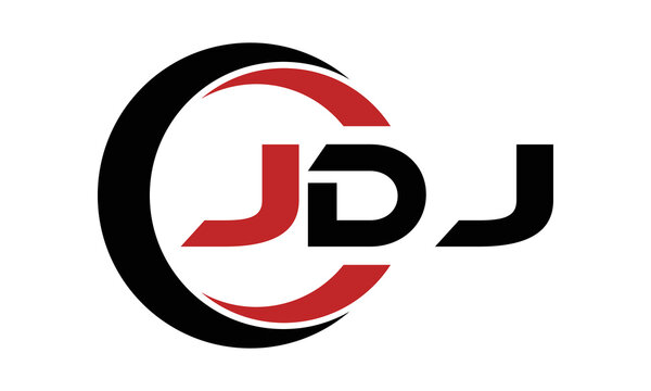 JDJ three letter swoosh logo design vector template | monogram logo | abstract logo | wordmark logo | letter mark logo | business logo | brand logo | flat logo | minimalist logo | text | word | symbol