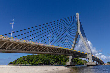 Fototapeta premium Jorge Amado bridge in the city of Ilheus, State of Bahia, Brazil