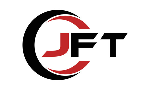 JFT three letter swoosh logo design vector template | monogram logo | abstract logo | wordmark logo | letter mark logo | business logo | brand logo | flat logo | minimalist logo | text | word | symbol