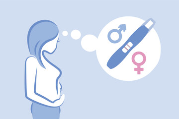 pregnant girl with positive pregnancy test boy or girl