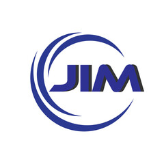 JIM letter logo design on background JIM creative initials letter logo concept. JIM letter design

