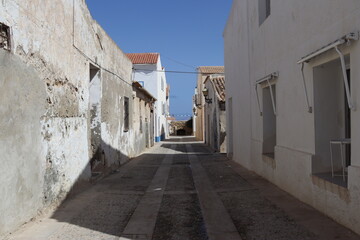 Tabarca Island, Spain street in the Island of Tabarca. Province of Alicante. Spain