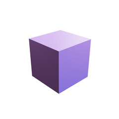 Fototapeta premium 3d cube on white background