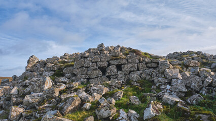 Fototapeta na wymiar Dun Borrafiach broch, Isle of Skye