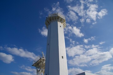 Higashi-Hennazaki Lighthouse and blue sky