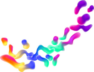 A rainbow neon color lava abstract background