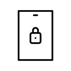 Phone screen lock icon for security