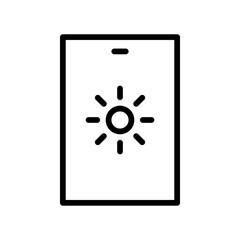 Phone brightness icon