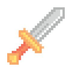 Fototapeta premium sword pixel art