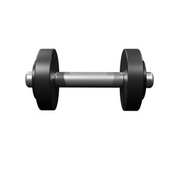 dumbbell isolated on white
