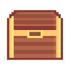 wooden chest pixel art