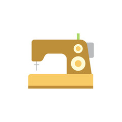 Sewing machine icon in color, isolated on white background 