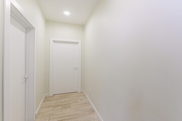 Russia, Moscow- May 21, 2020: interior apartment corridor, hallway, doors