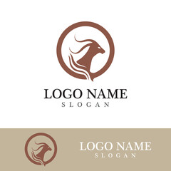 Goat logo template vector icon