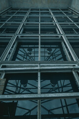 metal and glass construction pattern