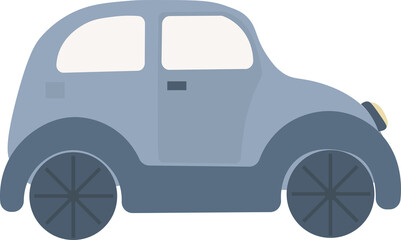 Christmas car vector in white transparent background