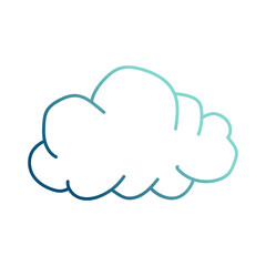 abstract cloud cartoon gradient style