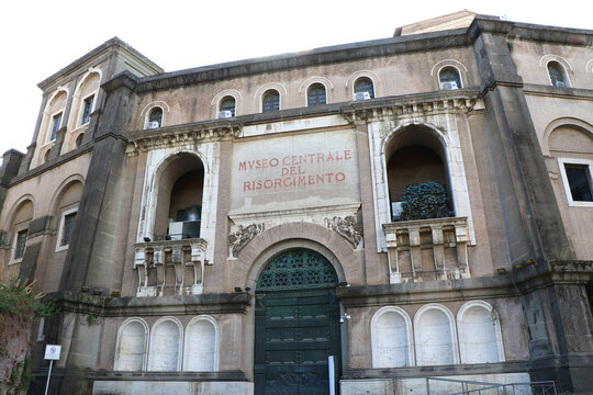 Exterior of the Central Museum of the Risorgimento (unification of Italy) at the Vittoriano in Rome, Italy