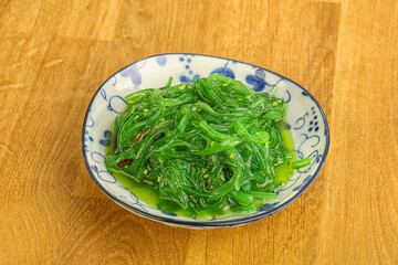 Japanese traditional seaweed salad Chukka