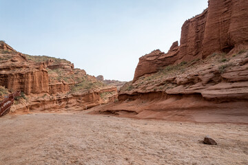 Fototapeta premium rift valley in the gobi in Xinjiang China