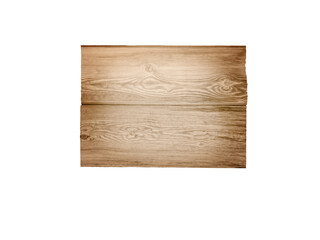 Wooden signboard isolated transparent png. Dark rectangular billboard made of weathered planks.