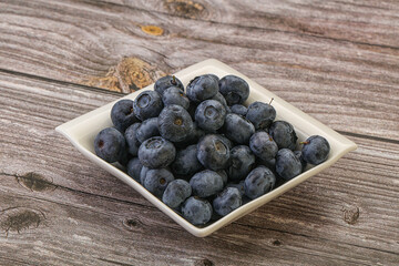 Ripe sweet tasty blueberries heap