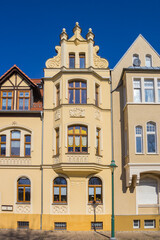 Fototapeta na wymiar Colorful historic house in spa town Bad Salzelmen, Germany