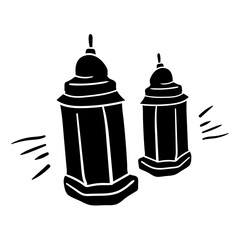 islamic ramadan doodle decoration