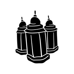 islamic ramadan doodle decoration