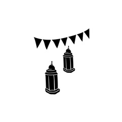 islamic ramadan doodle decoration