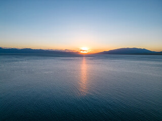 Sailimu lake in Xinjiang China