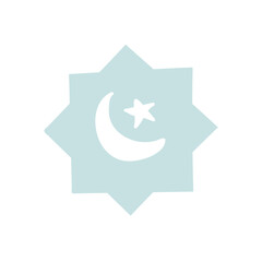 islamic ramadan doodle decoration