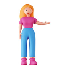 Vector 3d render human.