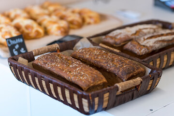 Baking in the bakery. Food concept