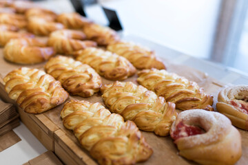 Baking in the bakery. Food concept