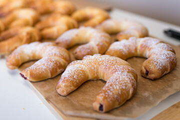 Baking in the bakery. Food concept