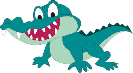Happy smiling crocodile