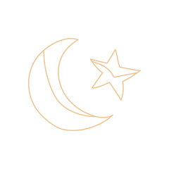 islamic ramadan doodle decoration