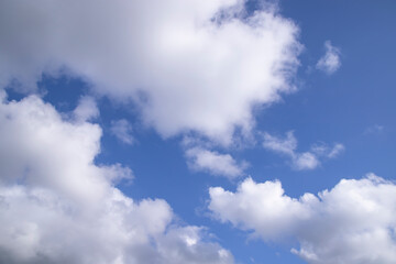 White cloudy Blue Sky natural view