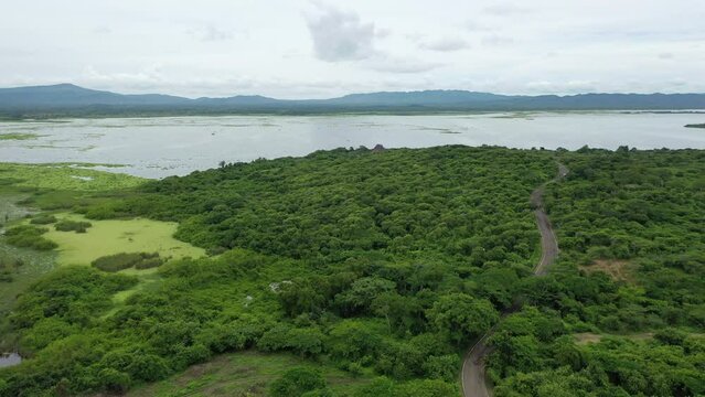 Aerial View of El Totumo Mud Volcano in Colombia