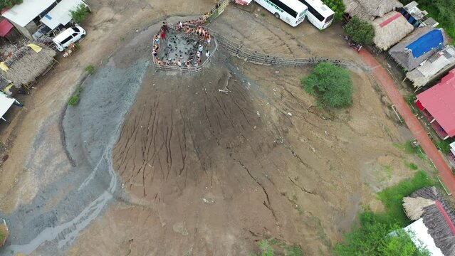 Aerial View of El Totumo Mud Volcano in Colombia