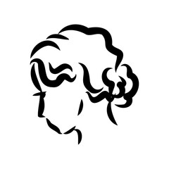 vintage illustration with beautiful fashion girl retro fashion vector