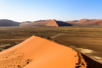 Fototapeta na wymiar Dunes at Sossusvlei, Namibia, Africa