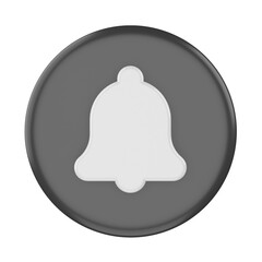 3D subscribe icon. Subscribe button. 3D element.