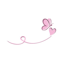 pink background with flowers